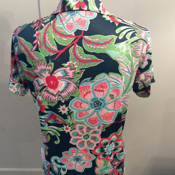 CEGOLFS Women's Polo Floral Small S Golf - Picture 4 of 5